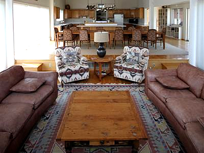 The Main Room at O'Hair Ranch Lodge