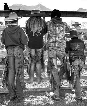 Ranch kids on the O'Hair Ranch